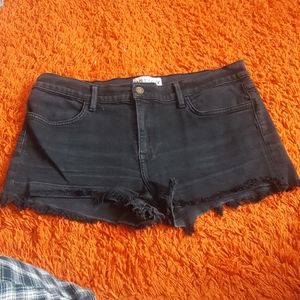 Wildfox charcoal colored cut off shorts